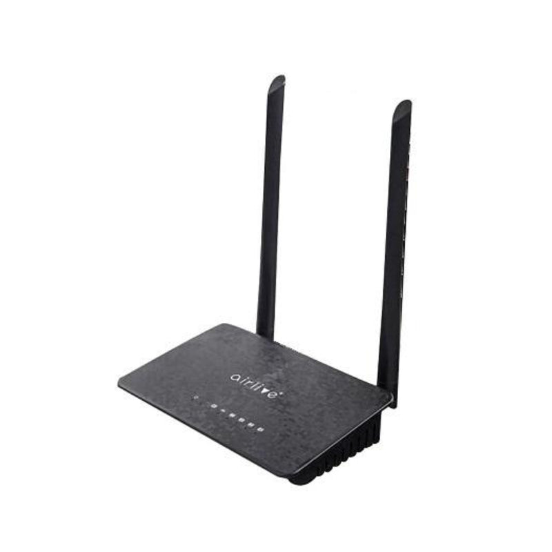 Airlive Wi-Fi 4 N300 2.4GHz Wireless Router - Black