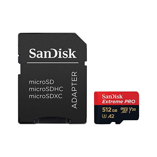 SanDisk Extreme® PRO microSDXC™ 512GB UHS-I CARD 200MB/s Read, 140MB/s Write