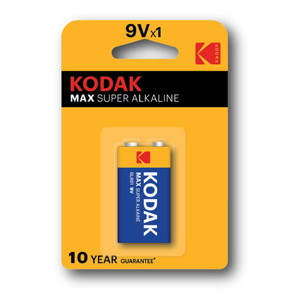 KODAK Max Super Al kaline 9V x1