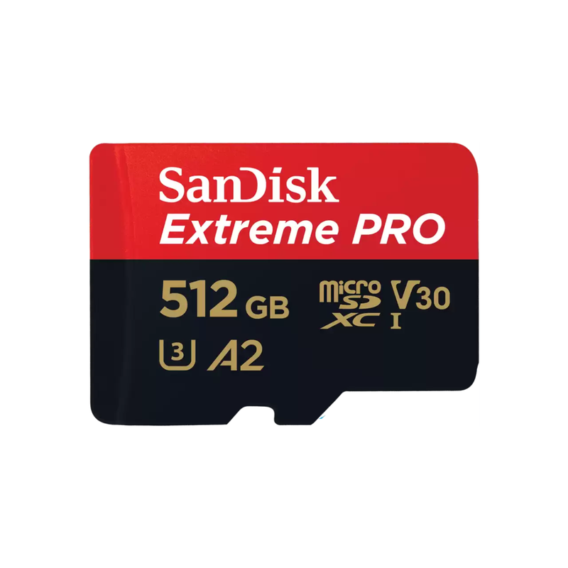 SanDisk Extreme® PRO microSDXC™ 512GB UHS-I CARD 200MB/s Read, 140MB/s Write