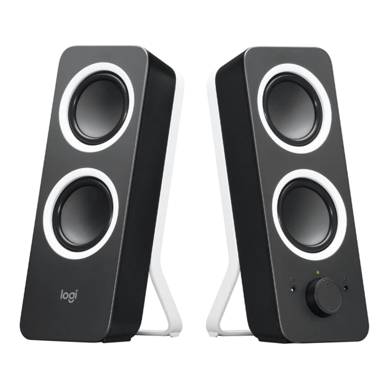 logitech Z200 STEREO SPEAKERS Rich Stereo Sound - Black