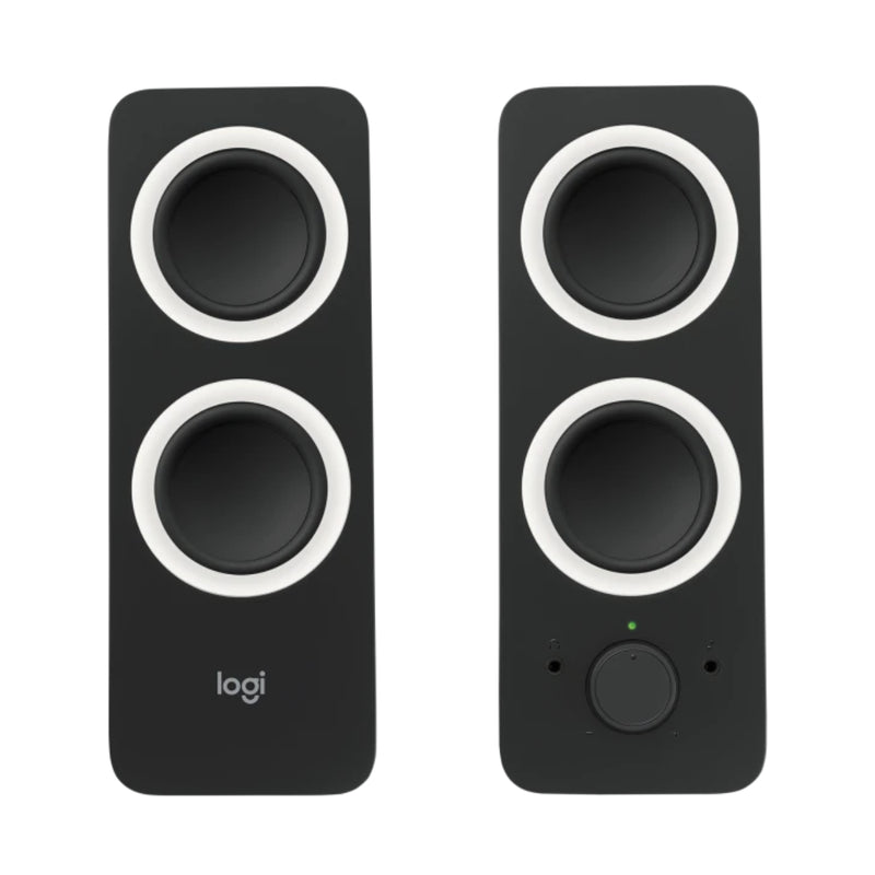 logitech Z200 STEREO SPEAKERS Rich Stereo Sound - Black