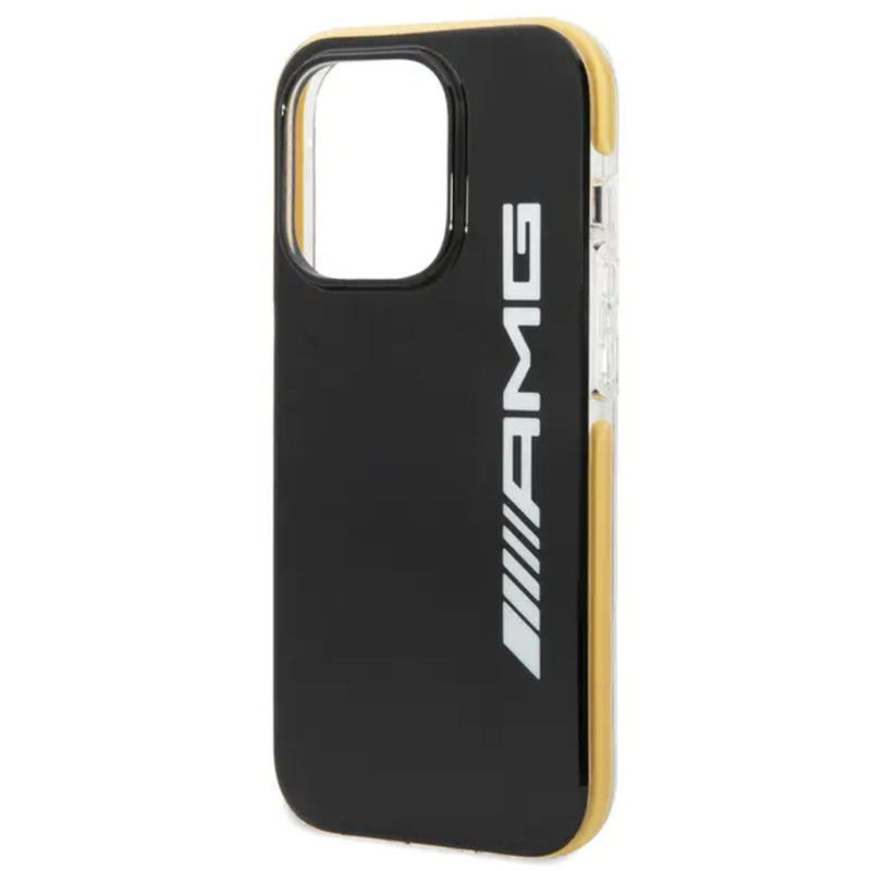 AMG PC/TPE Hard Case Bumper Protection iPhone 14 Pro Max Compatibility - Black/Yellow