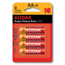 KODAK Super Heavy Duty Zinc AAx4