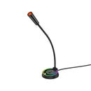 ميشن ام سي14 ميكروفون ألعاب سلكي بإضاءة خلفية RGB - أسود 