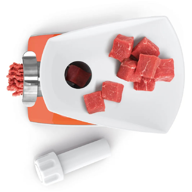 Bosch Compact Power Meat Mincer 1600W, MFW3630I - White & Orange