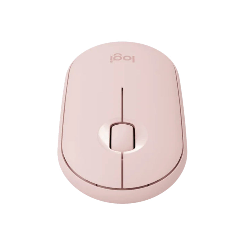 Logitech Pebble M350 Modern, Slim, and Silent Wireless and Bluetooth® Mouse - Pink