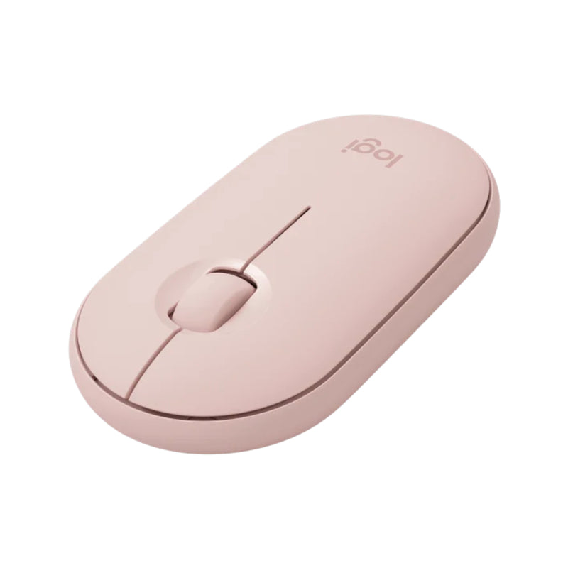 Logitech Pebble M350 Modern, Slim, and Silent Wireless and Bluetooth® Mouse - Pink