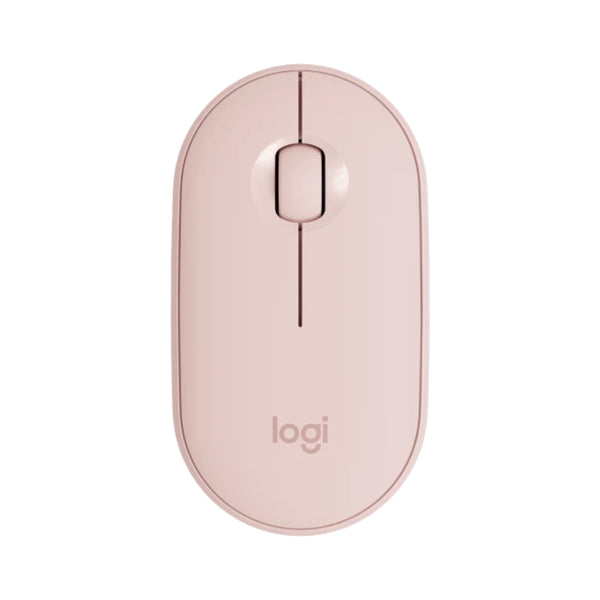 Logitech Pebble M350 Modern, Slim, and Silent Wireless and Bluetooth® Mouse - Pink