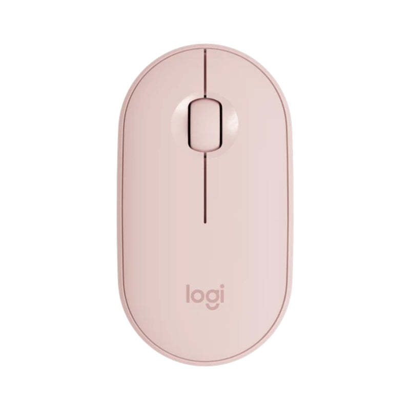 Logitech Pebble M350 Modern, Slim, and Silent Wireless and Bluetooth® Mouse - Pink