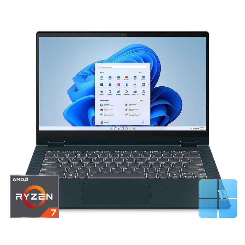 Lenovo IdeaPad Flex 5 14ALC05, Ryzen-7-5700U, 8GB RAM, 512GB SSD, Integrated Graphics, 14.0 FHD TS - Abyss Blue