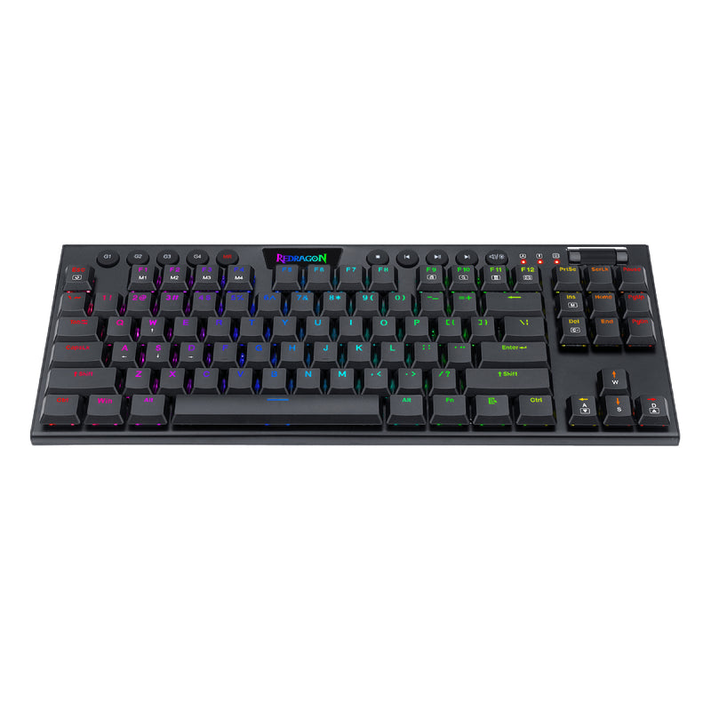 Redragon K622 Horus TKL RGB Mechanical Keyboard, Ultra-Thin Designed Wired Gaming Keyboard - Black