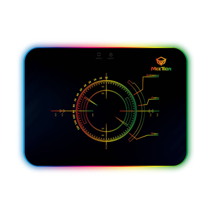 Meetion P010 RGB Backlit Gaming Mouse Pad - Black