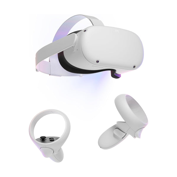 Meta Quest 2 Advanced All-in-One Virtual Reality Gaming VR Headset 128GB Set - White