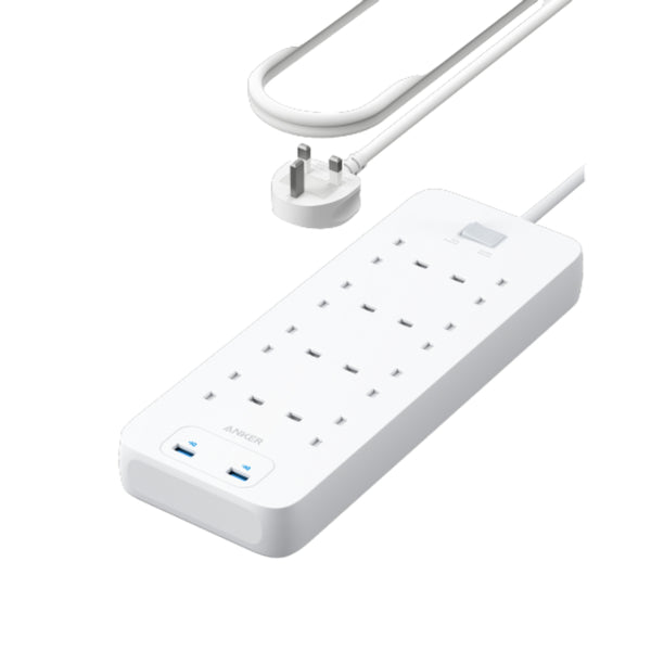 Anker 342 USB Power Strip 10 in 1- White