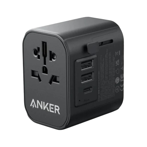 Anker 312 Outlet Extender 30W With 3 USB Ports, A9212k11 - Black