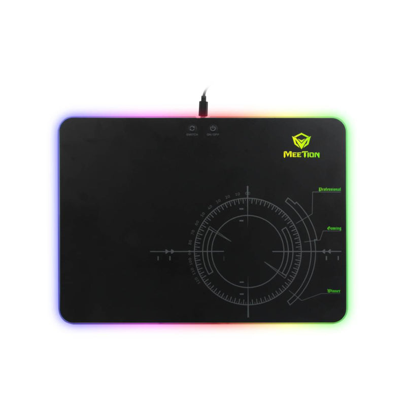 Meetion P010 RGB Backlit Gaming Mouse Pad - Black