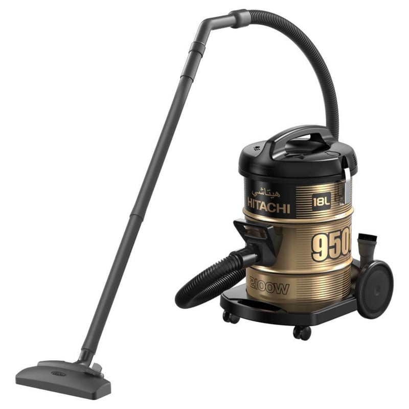 HITACHI 2100 Watt Barrel Vacuum Cleaner, CV-950F - Black