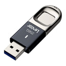 Lexar JumpDrive F35، قارئ بطاقات USB مع بصمة الإصبع، سعة 256 جيجابايت 