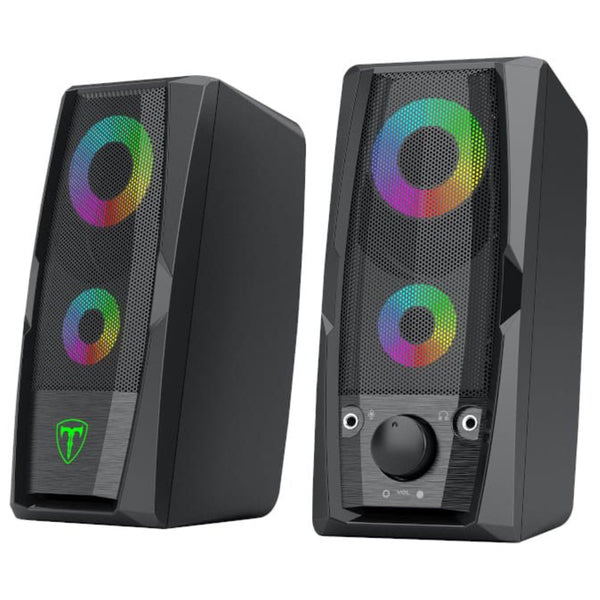 T-Dagger T-TGS550 2x3W RGB PC Speakers - Black