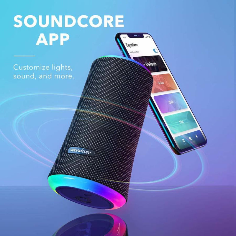 Anker soundcore Flare 2, IPX7, 360° Sound for Backyard and Beach Party, 12-Hour Playtime - Black