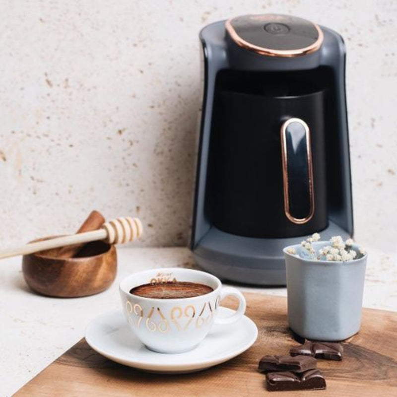 Okka Arzum Minio Turkish Coffee Machine, OK004-N - Black/Copper