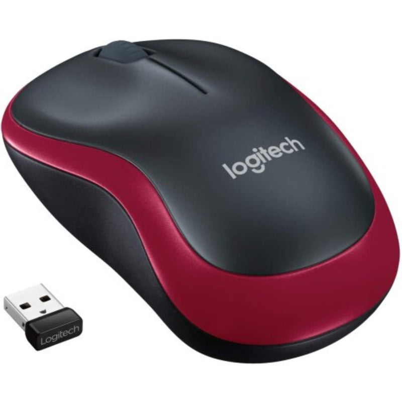 Logitech Mouse Wirless M186 - Red