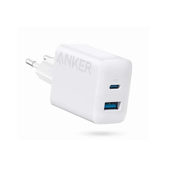 Anker 2 Port High Speed USB-C Charger 20w, A2348L21 - White