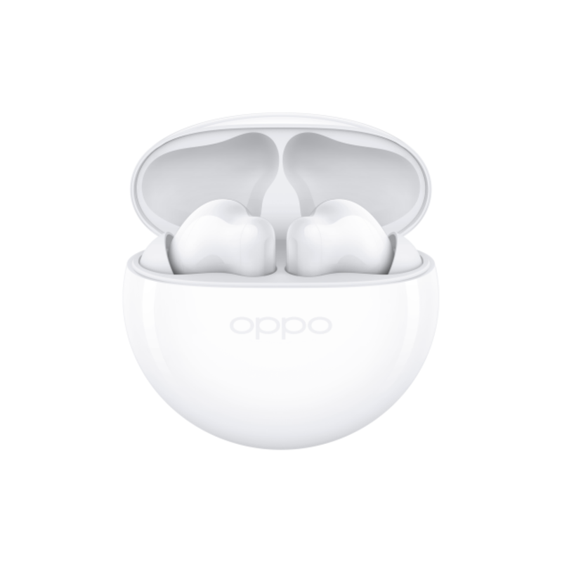Oppo Enco Buds2, 10mm Large Titanium Driver, Enco Live Stereo Sound Effect, Up to 28 Hours of Listening Time, AI Deep Noise Cancellation for Calls - Moon light