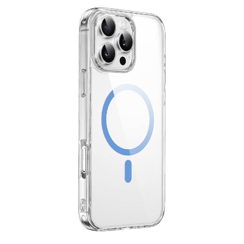 WiWU Blue Transparent Shield Case for iPhone 16 Pro  MCC-101