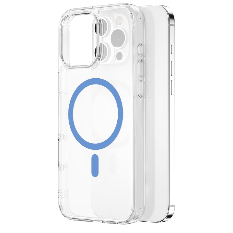 WiWU Blue Transparent Shield Case for iPhone 16 Pro  MCC-101