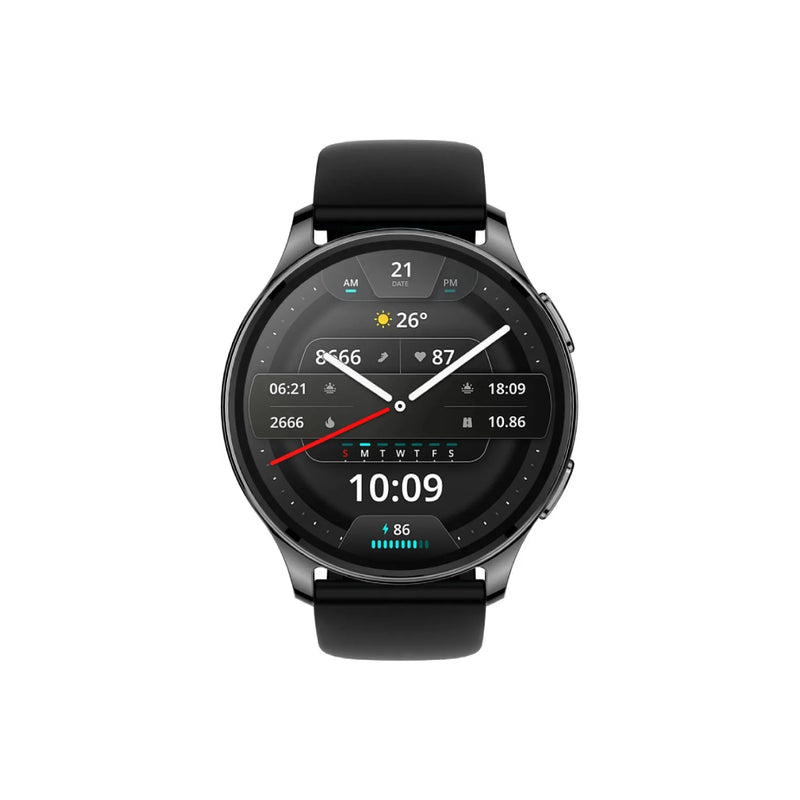 Amazfit Pop 3R Smart Watch, AMOLED, Up to 12 Days Battery Life - Black