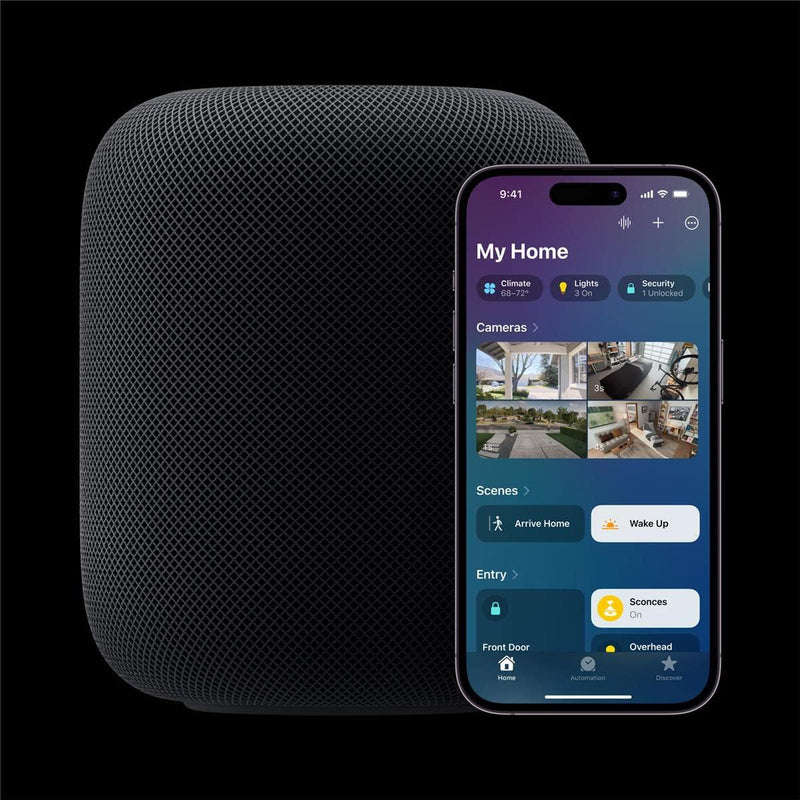 Apple HomePod (2nd Generation) Bluetooth Smart Speaker - Midnight