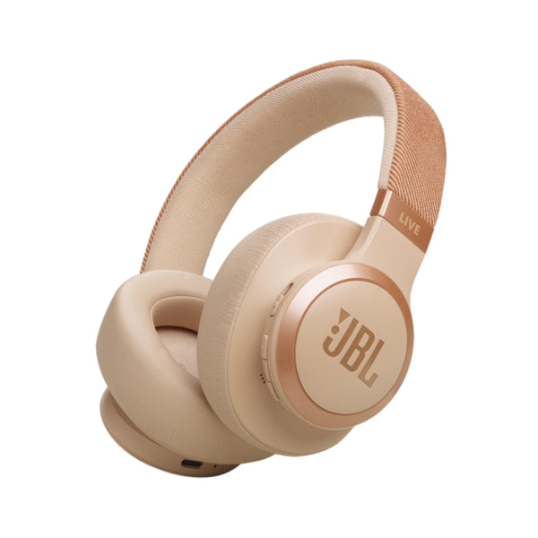 JBL LIVE 770NC Bluetooth Headset with Mic (Up to 65 Hours Playback, Over Ear - Sandstone