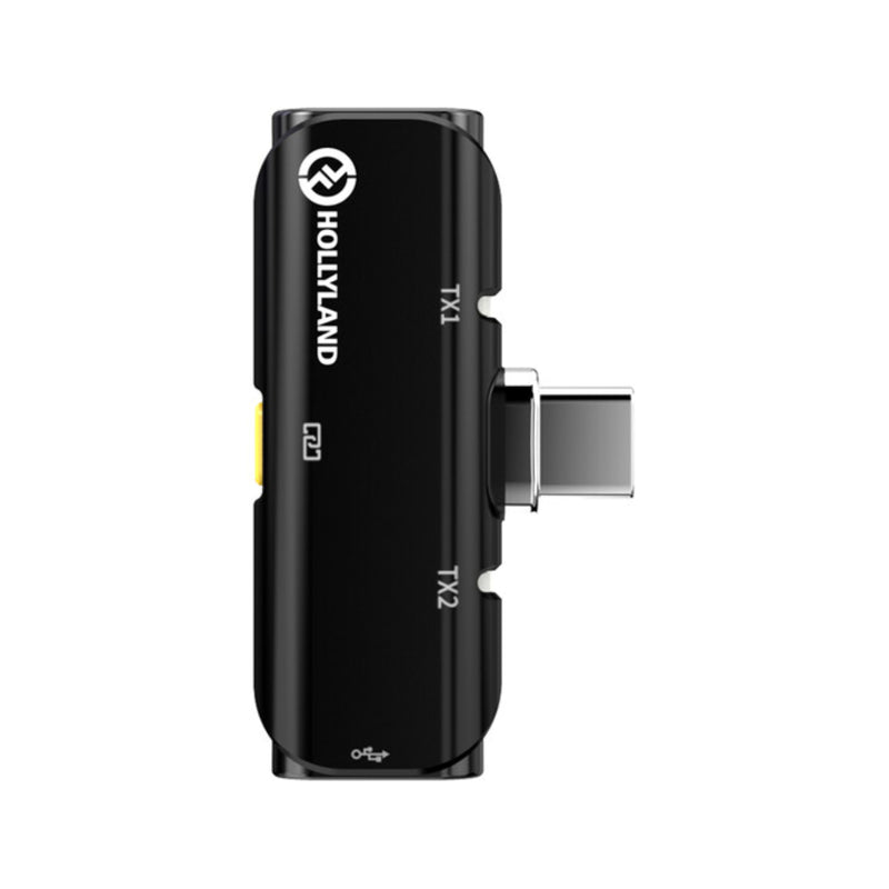 Hollyland LARK C1 DUO 2-Person Wireless Microphone USB-C Version - Black