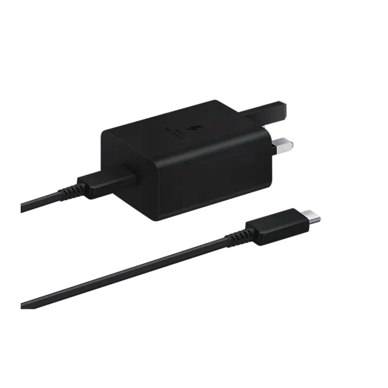 SAMSUNG 45W Power Adapter, Compact Design, USB C To C Cable - Black