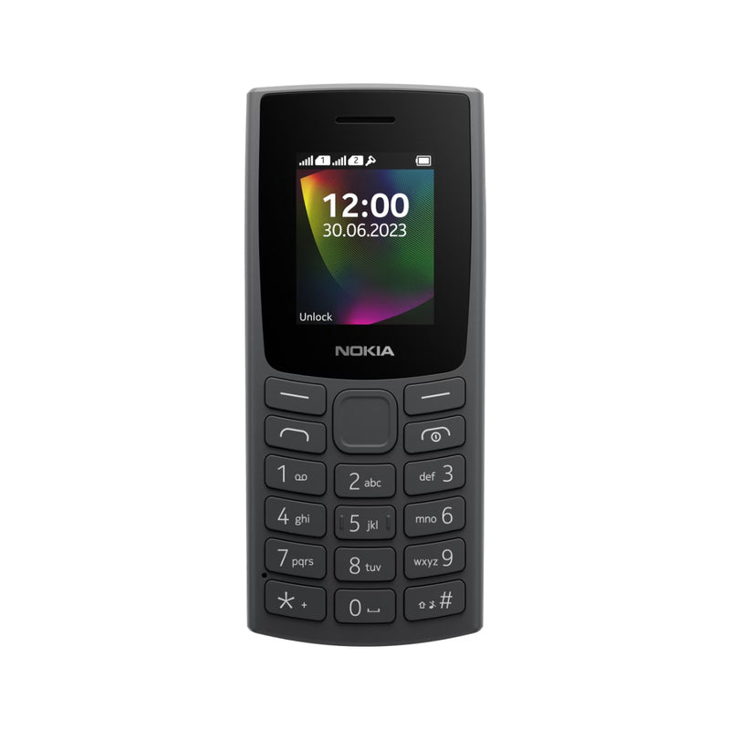 Nokia 106 A big battery, MP3 player and some handy features like voice recorder - Charcoal