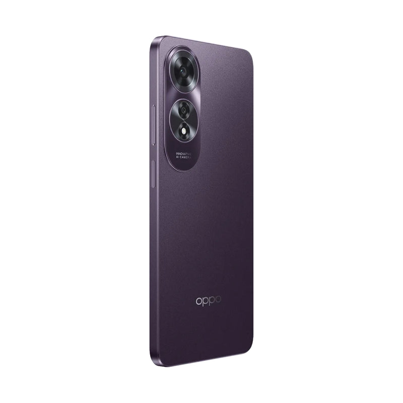 Oppo A60 Dual SIM, 256GB, 8GB RAM, 4G LTE - Midnight Purple