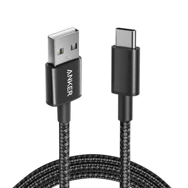 Anker Nylon Cable USB-A to USB-C - 6ft - A8173H11 - Black