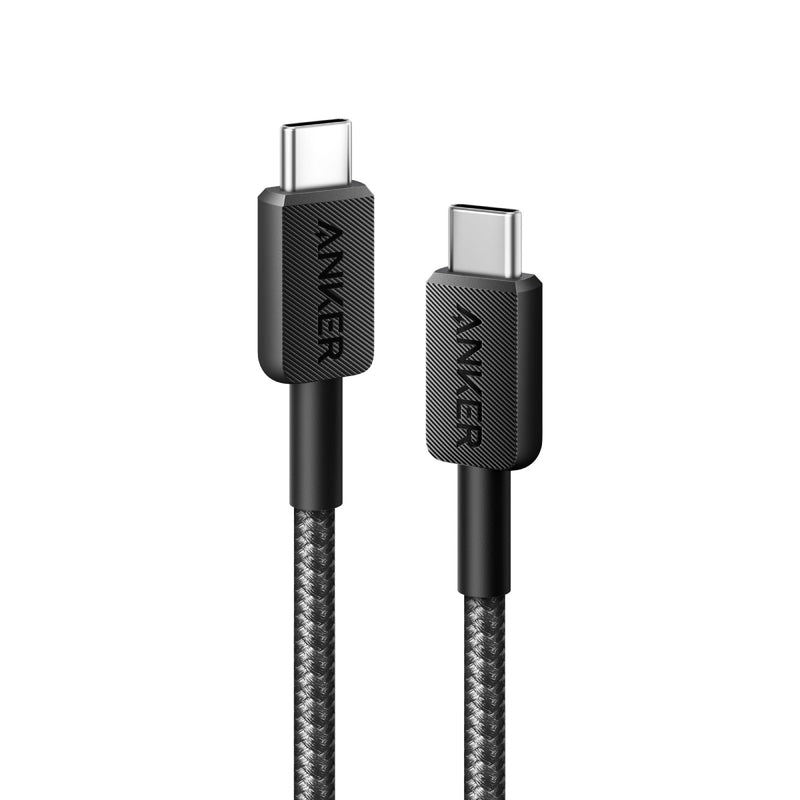 Anker Nylon Cable 322 USB-C to USB-C - 6ft - 60W - Black | A8753H11