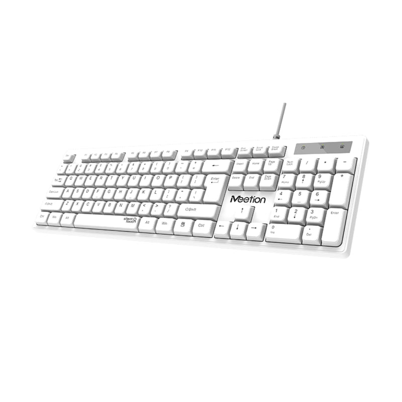 Meetion MT-K300 USB Standard Wired Keyboard - White