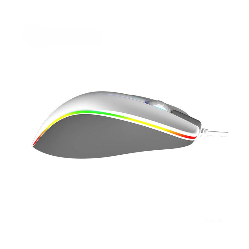 Meetion MT-GM23_2023 RGB Circulation Backlit Wired Gaming Mouse - White