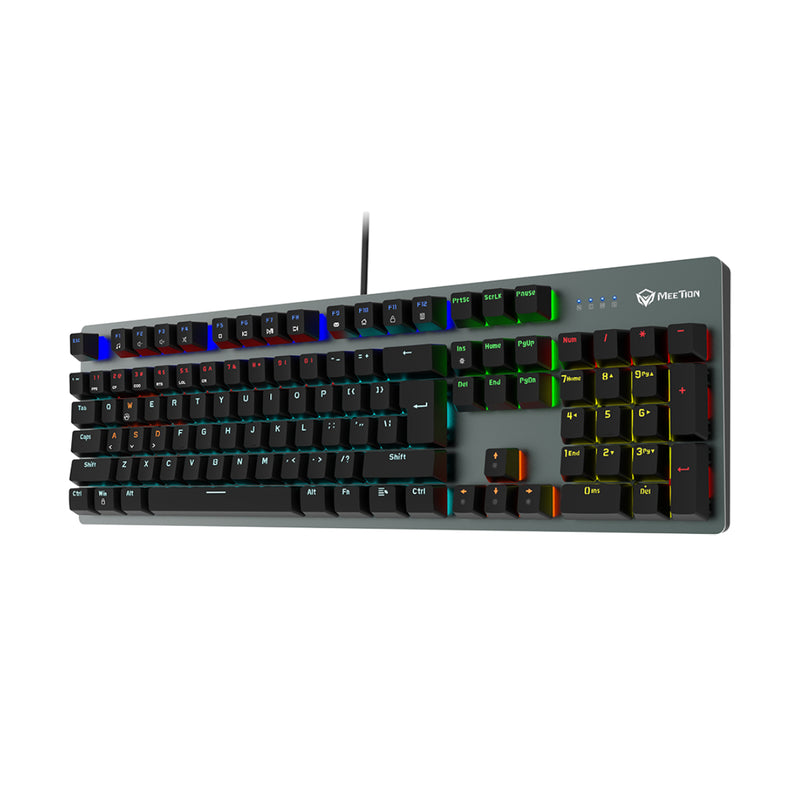 Meetion MK007PRO Blue switch Arabic Wired Mechanical Keyboard - Black