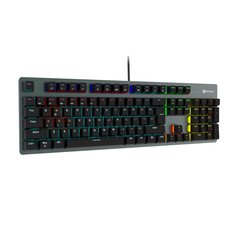 Meetion MK007PRO Blue switch Arabic Wired Mechanical Keyboard - Black