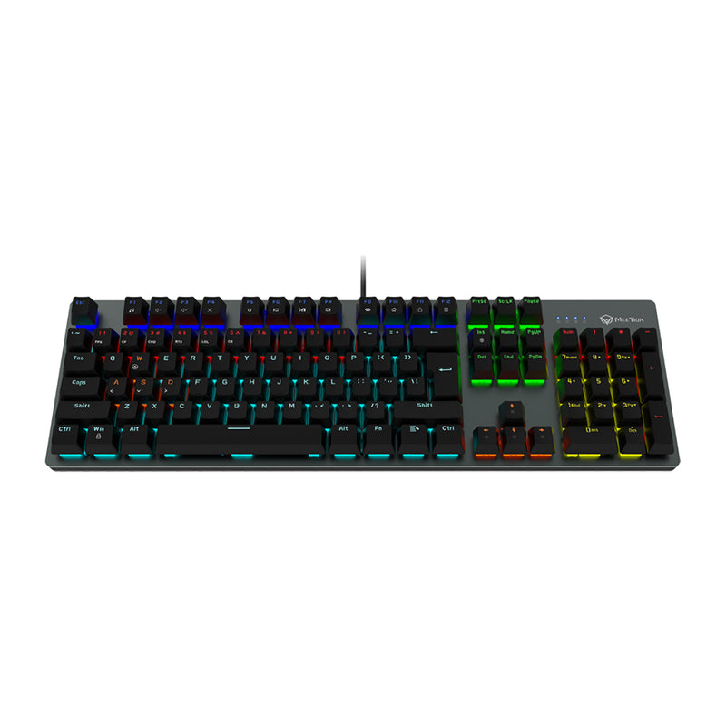 Meetion MK007PRO Blue switch Arabic Wired Mechanical Keyboard - Black