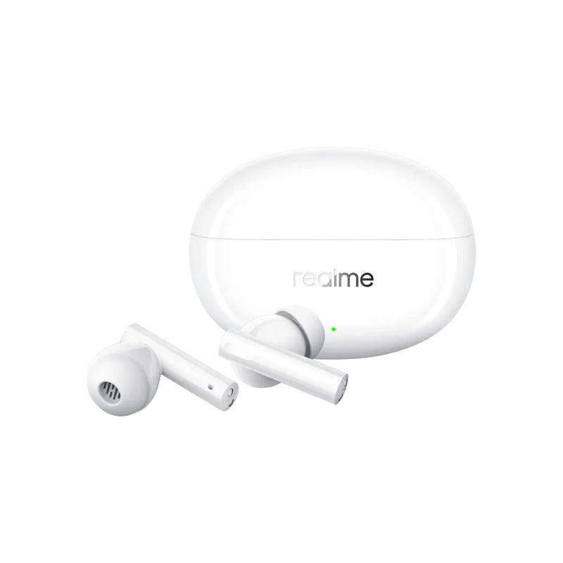 Realme Buds Air 5 with 50dB ANC, 12.4mm Dynamic Bass Driver and Upto 38 Hours Play back -  White