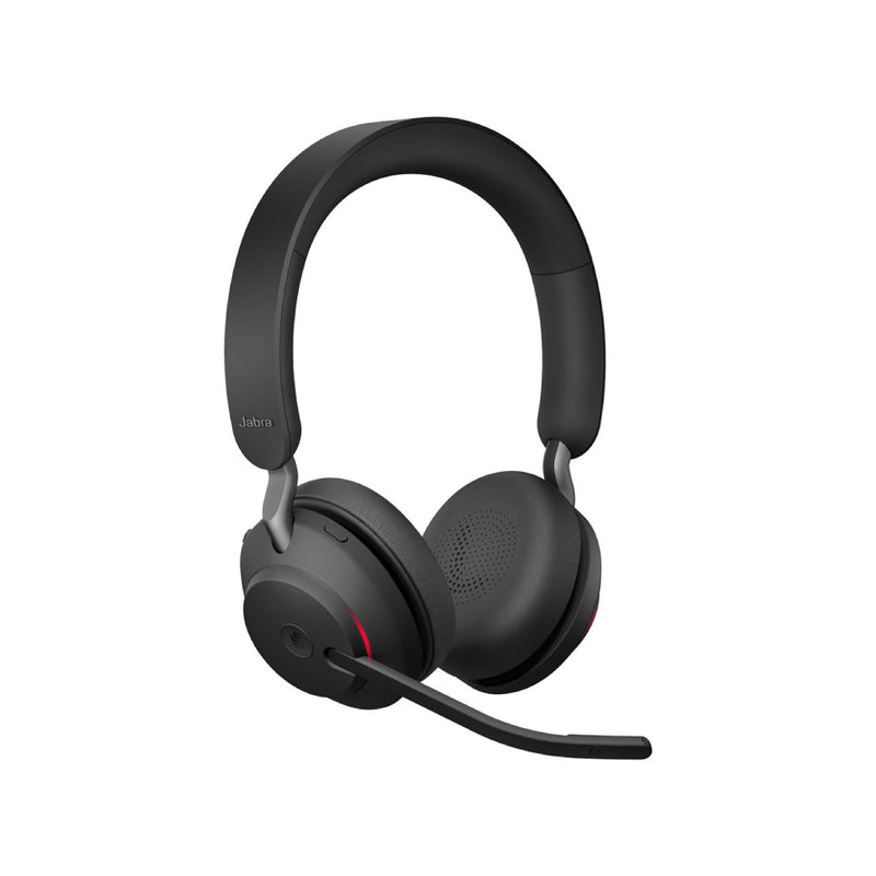 Jabra Evolve 2 65, Stereo, Wireless Bluetooth Headset for Calls and Music, 37 Hours of Battery Life - Black