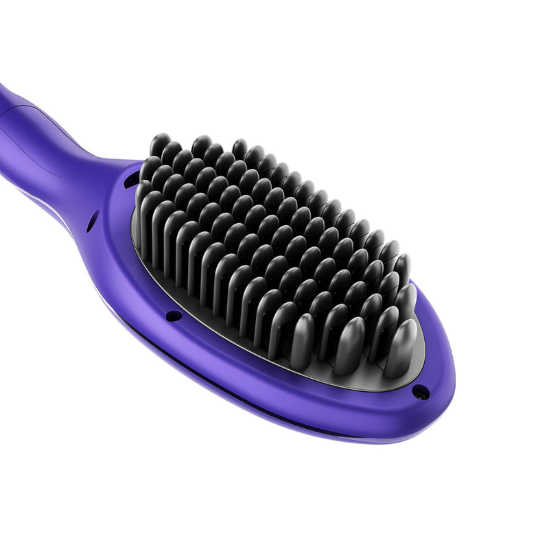 Rush Brush S3  Hair Straightening Brush, Fast Heat Up, Automatic Shut-Off - Purple