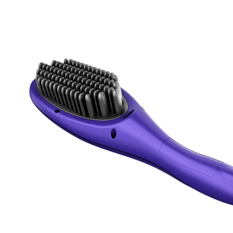 Rush Brush S3  Hair Straightening Brush, Fast Heat Up, Automatic Shut-Off - Purple