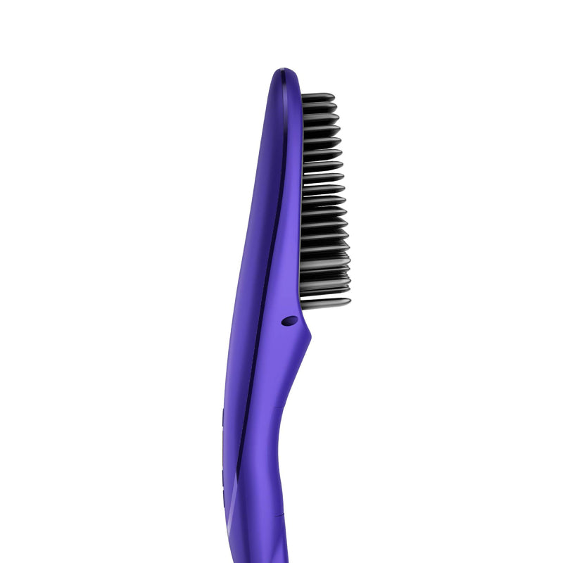 Rush Brush S3  Hair Straightening Brush, Fast Heat Up, Automatic Shut-Off - Purple